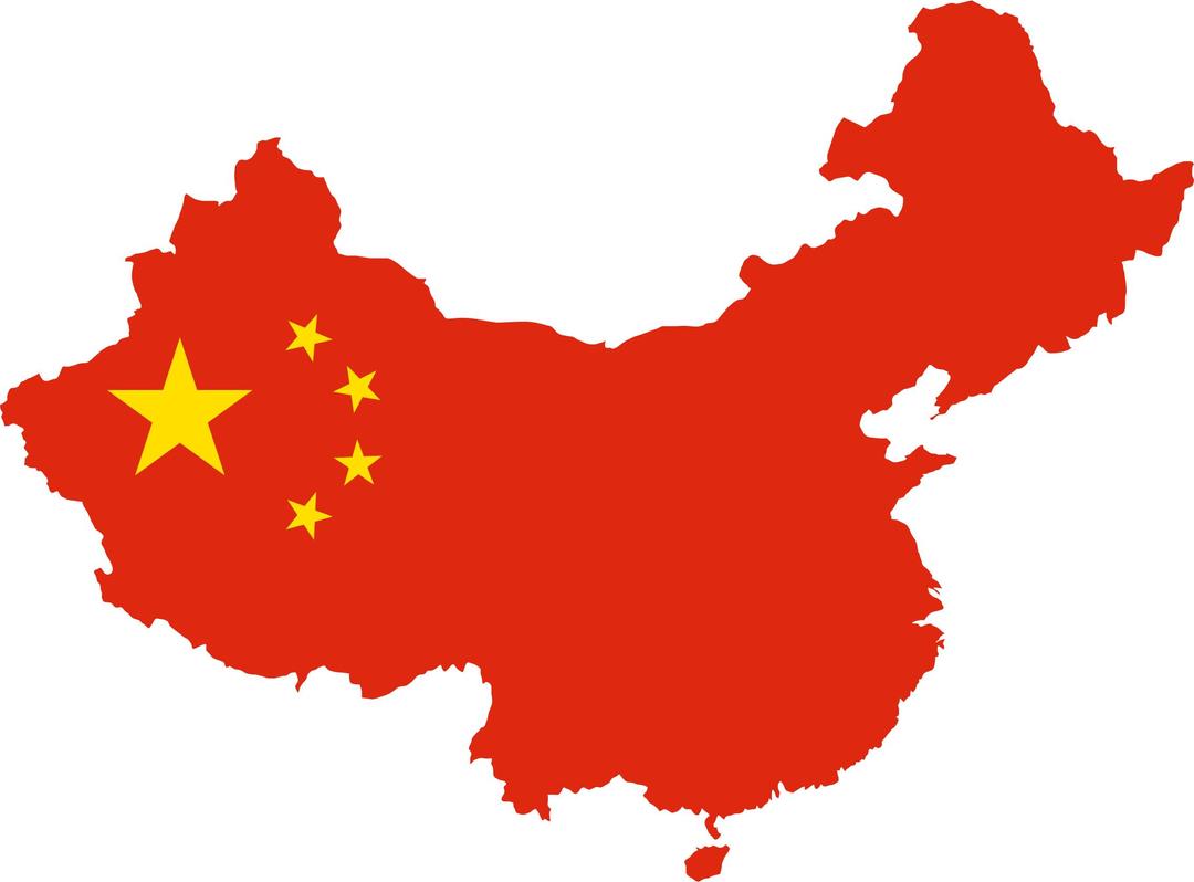 China Map Flag png transparent