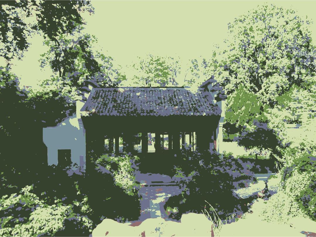 Chinese Garden I png transparent