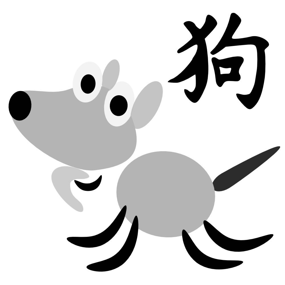 Chinese Horoscope Dog Sign Character Clipart png transparent