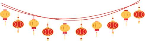 Chinese New Year Garland png transparent