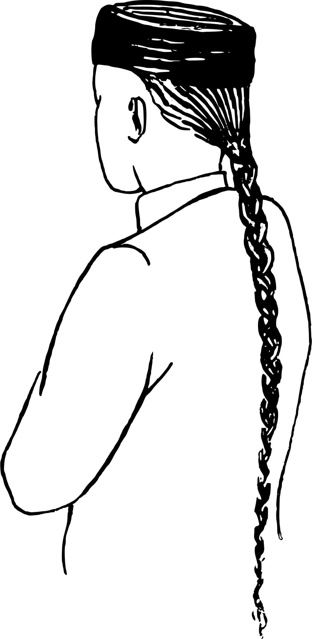 Chinese Ponytail png transparent