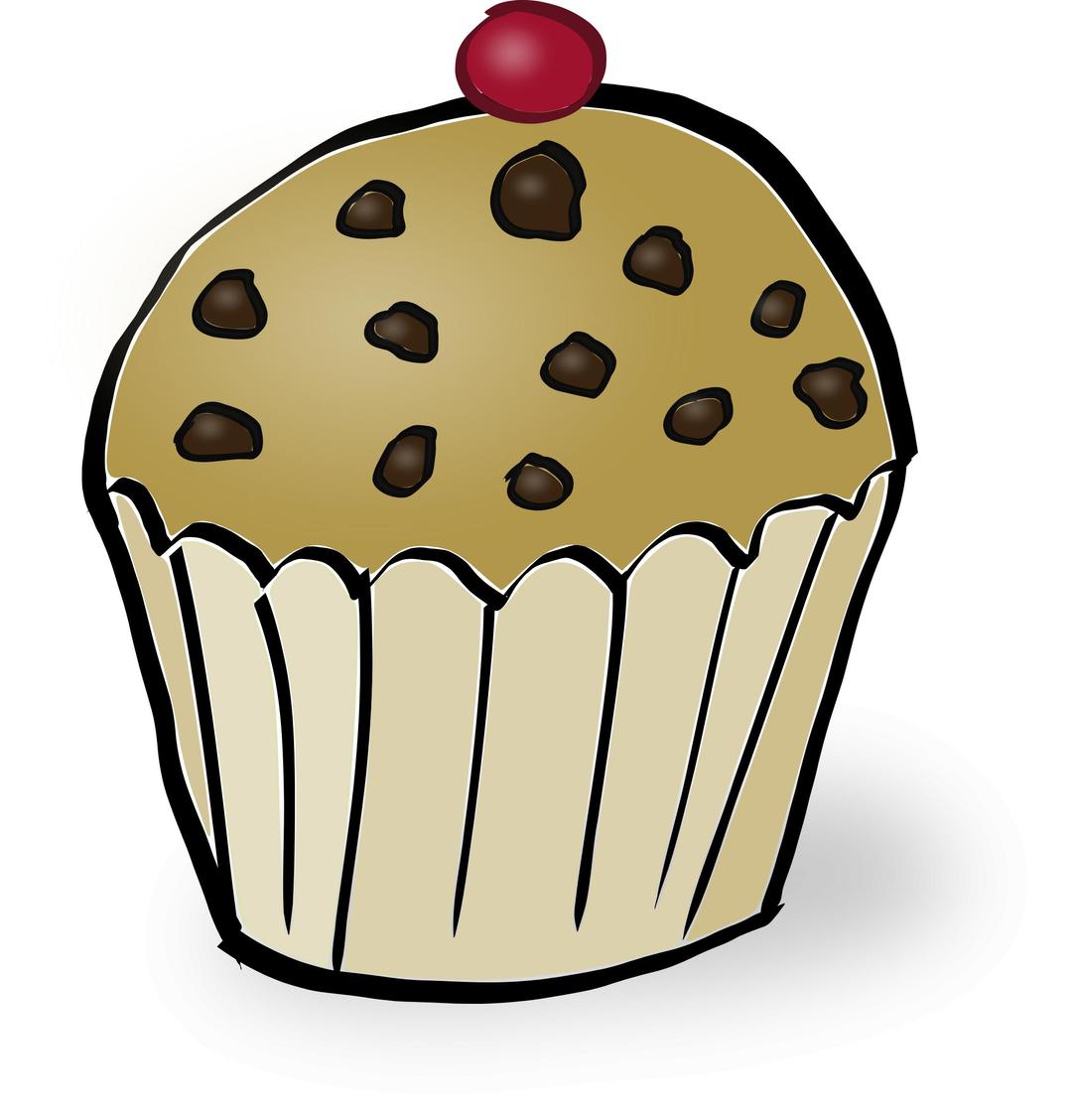 Chocolate Chips Muffin png transparent