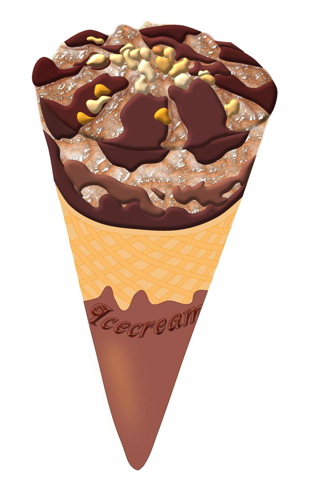 Chocolate ice cream png transparent