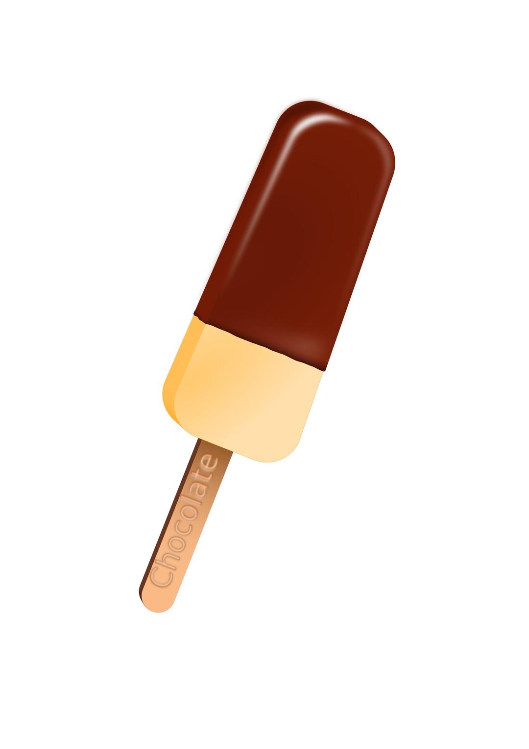 Chocolate ice cream bar png transparent