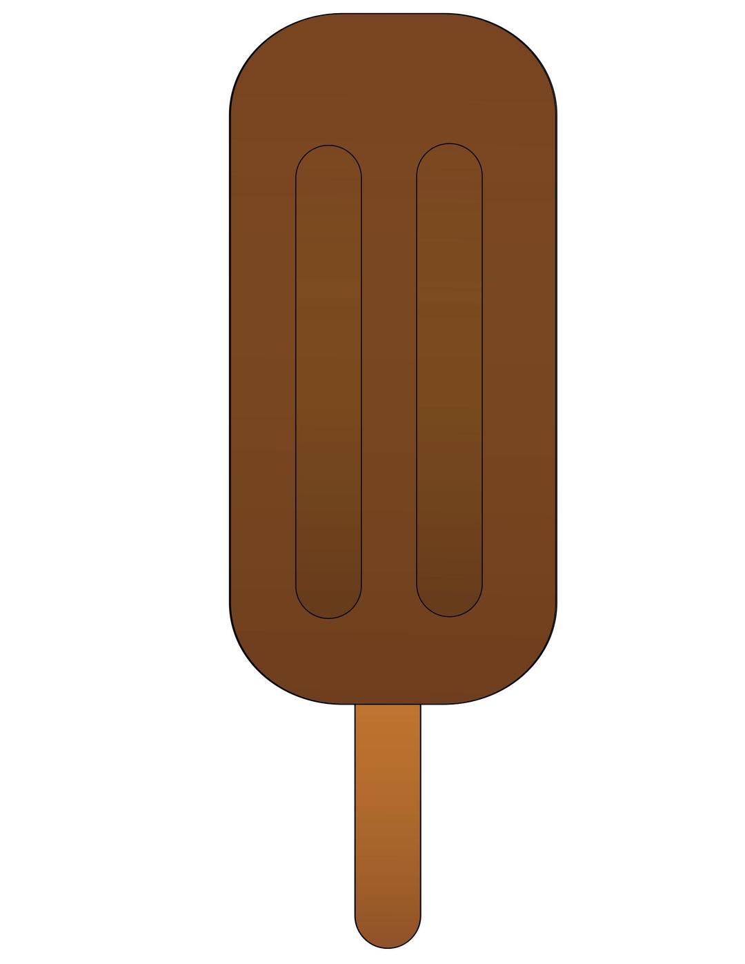 Chocolate popsicle. png transparent