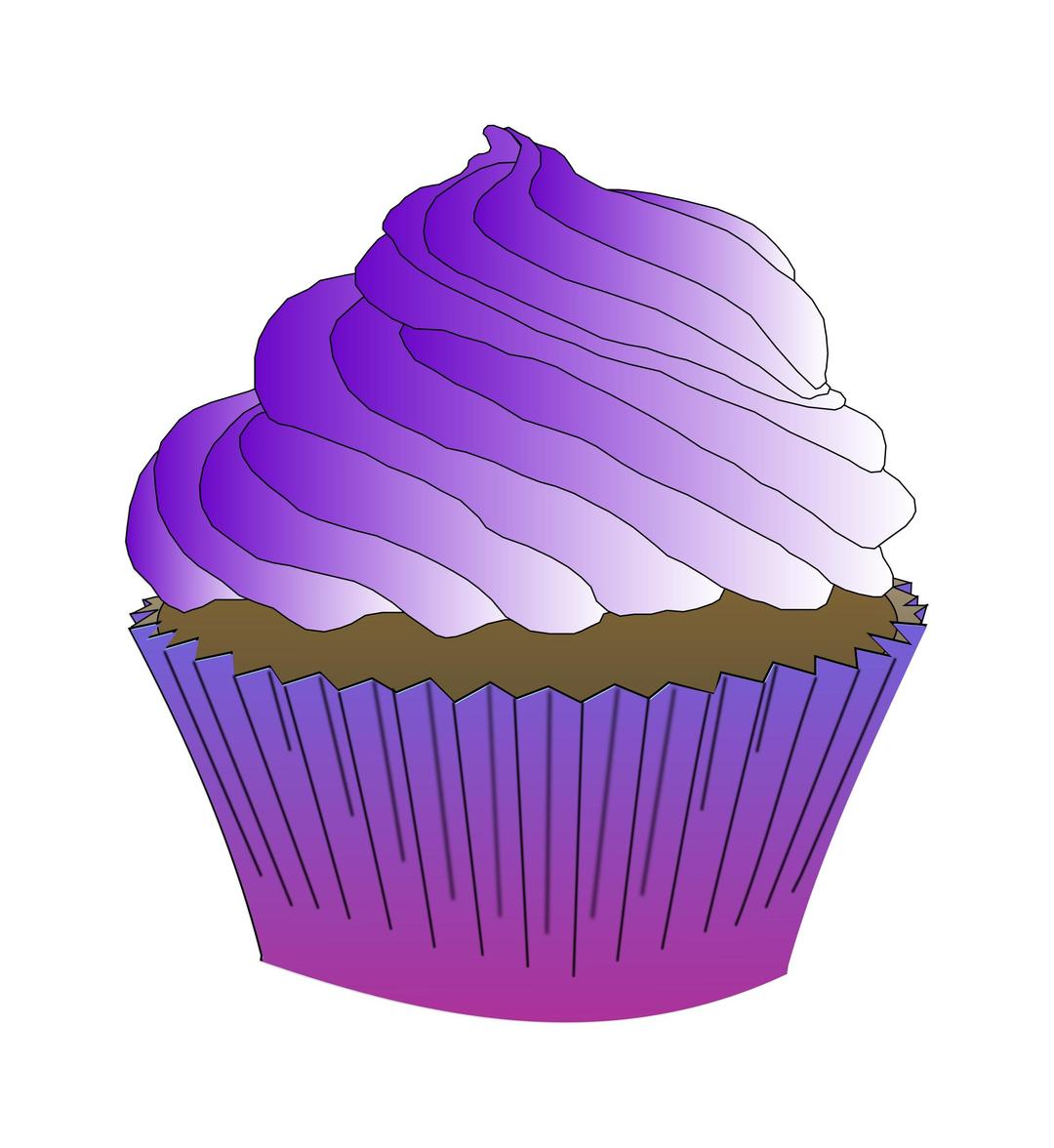 Chocolate Purple Cupcake png transparent
