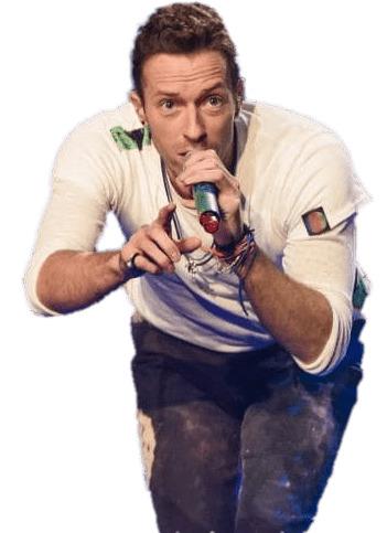 Chris Martin on Stage png transparent