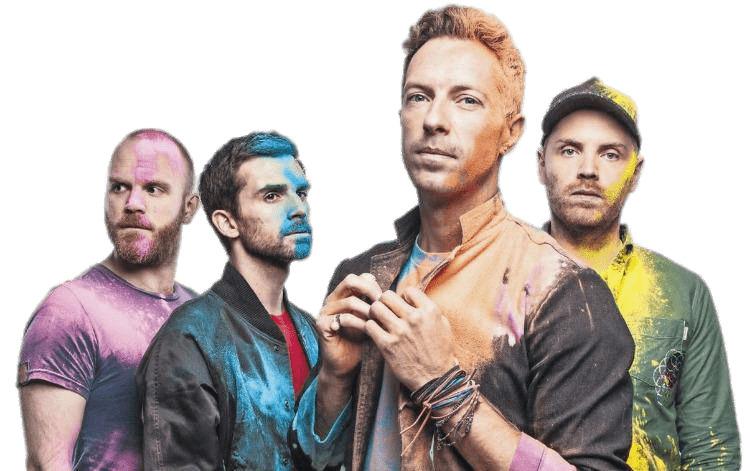 Chris Martin With Coldplay Spray Paint Shoot png transparent