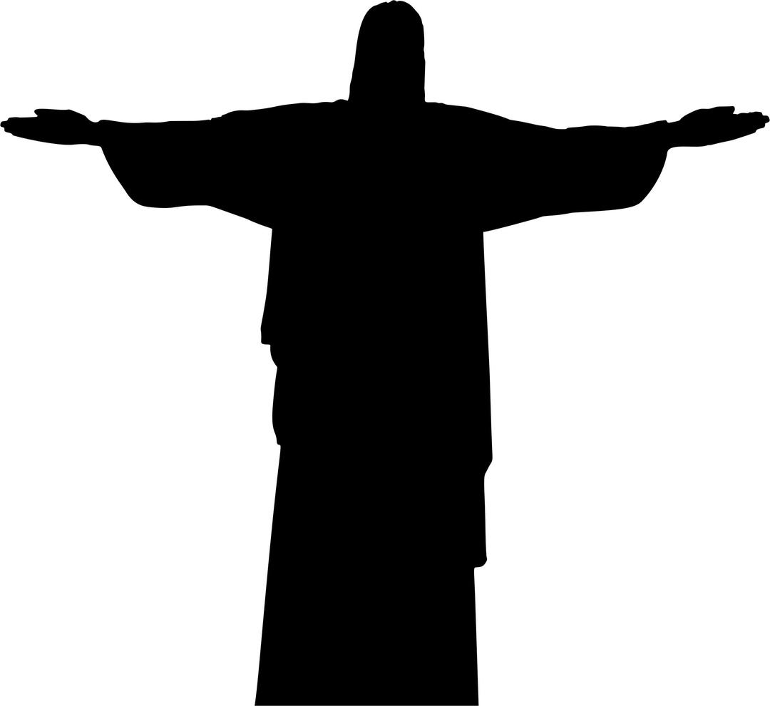 Christ The Redeemer Statue Silhouette png transparent