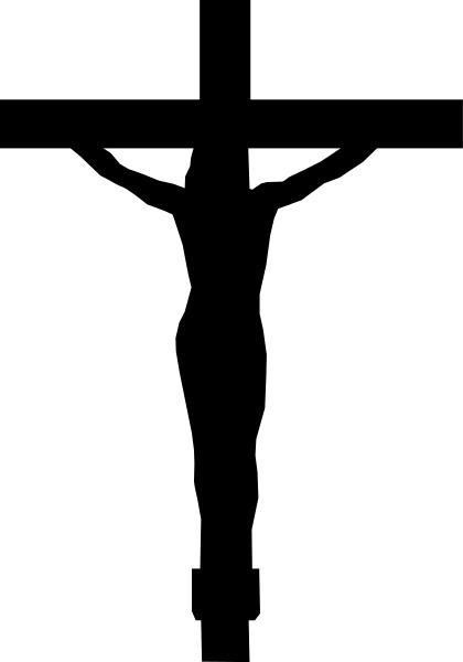 Christ With Cross Silhouette png transparent