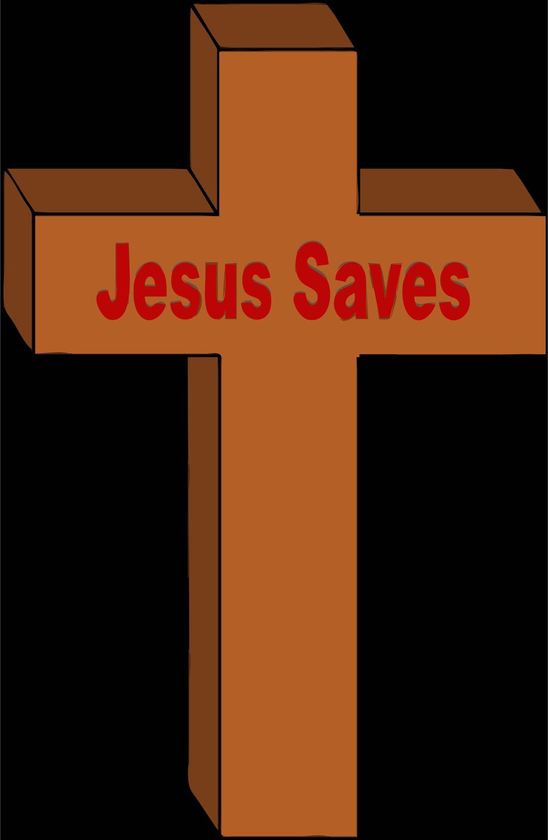 christian cross jesus saves png transparent