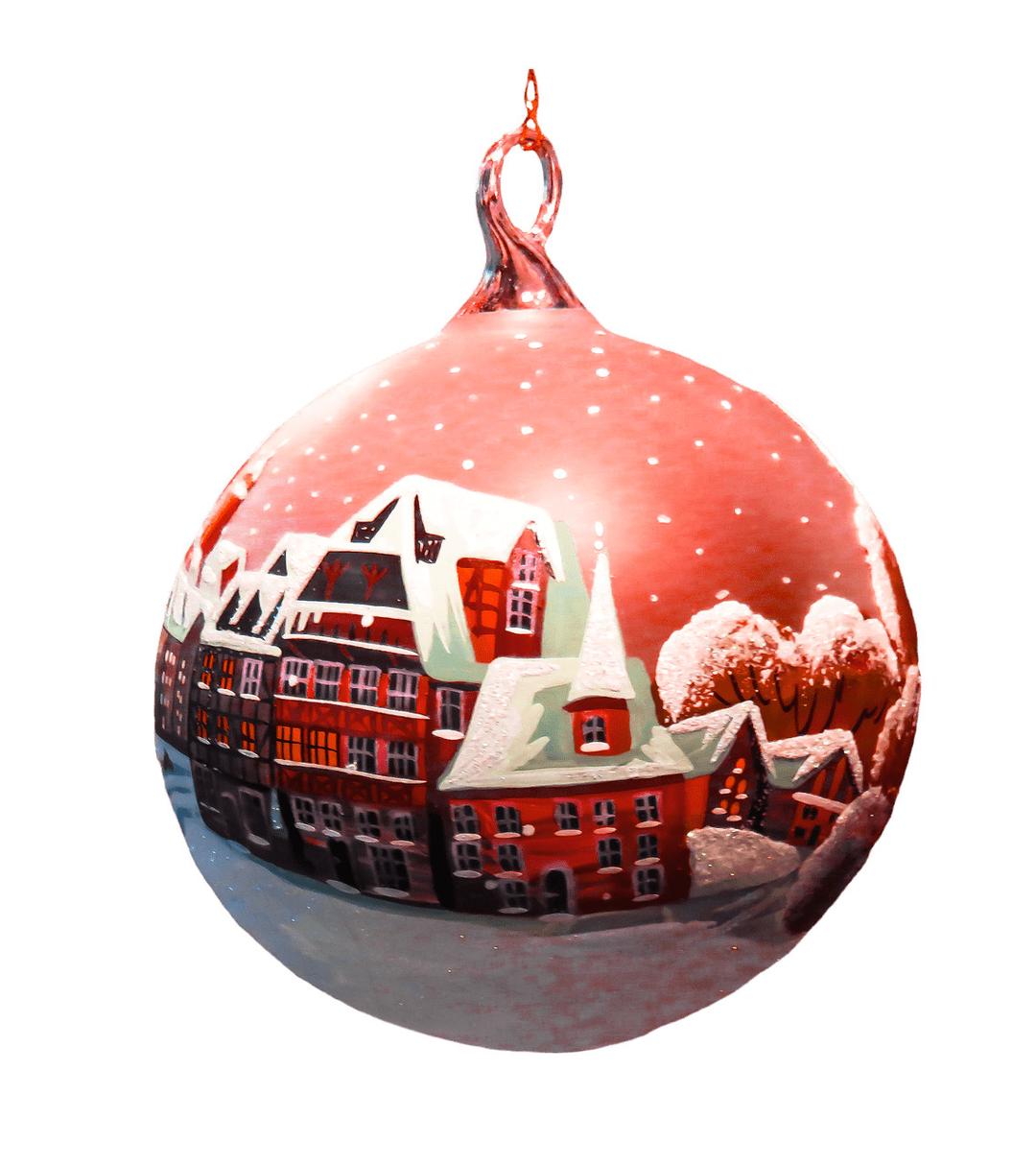 Christmas Bauble Houses Drawing png transparent