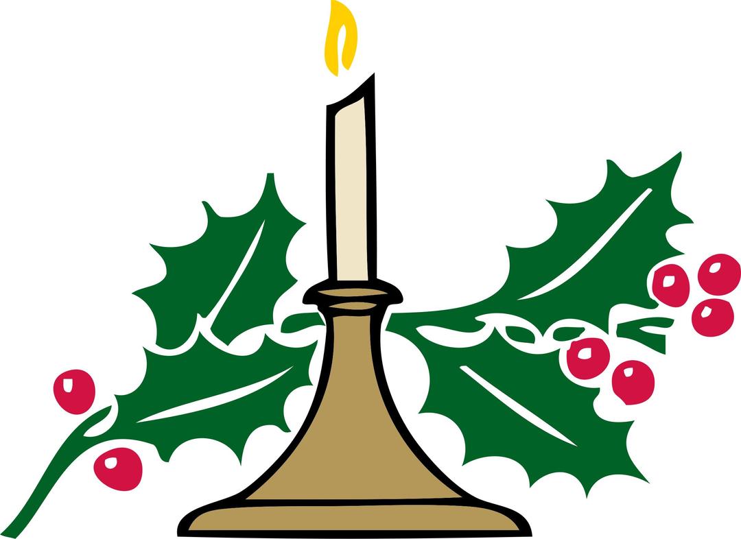 Christmas candle png transparent