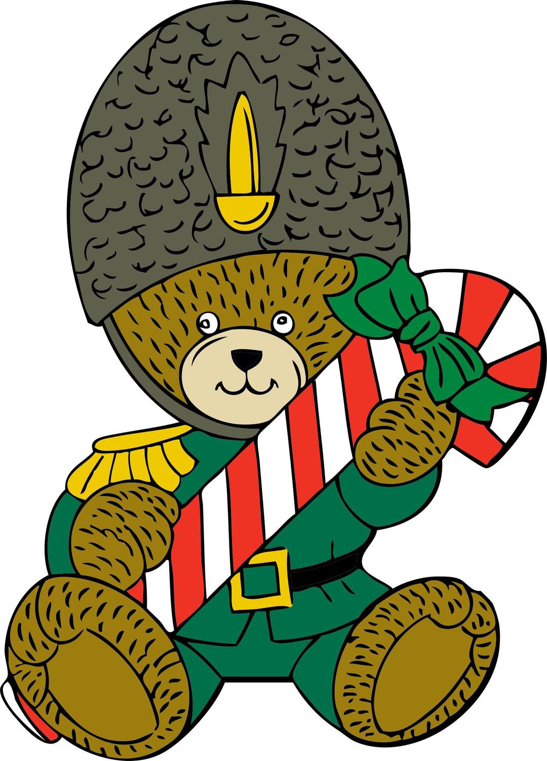 Christmas guard bear png transparent