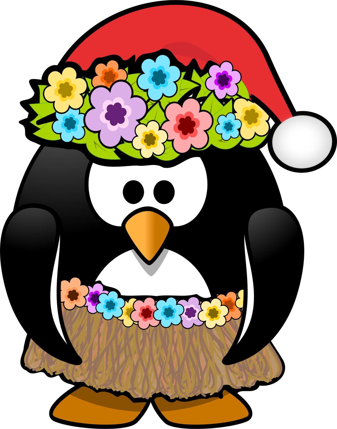 Christmas in July Penguin png transparent