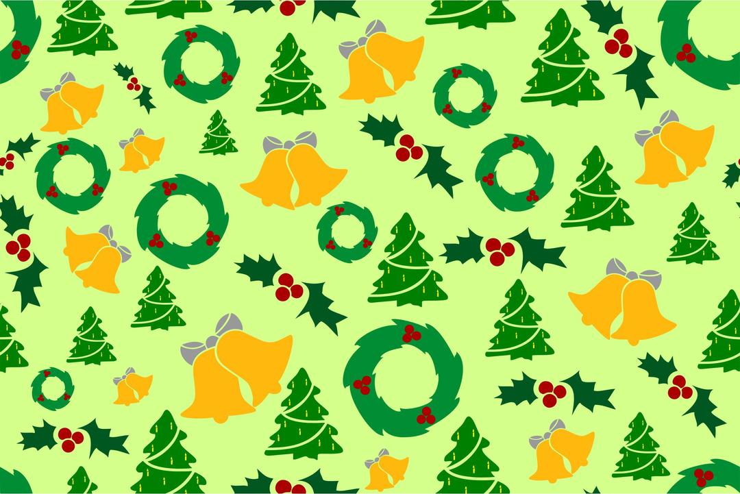Christmas pattern (colour) png transparent