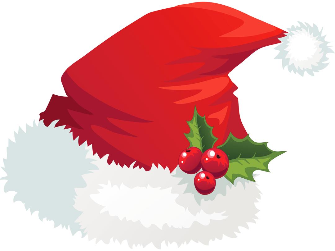Christmas Santa Claus Hat Mistletoe png transparent