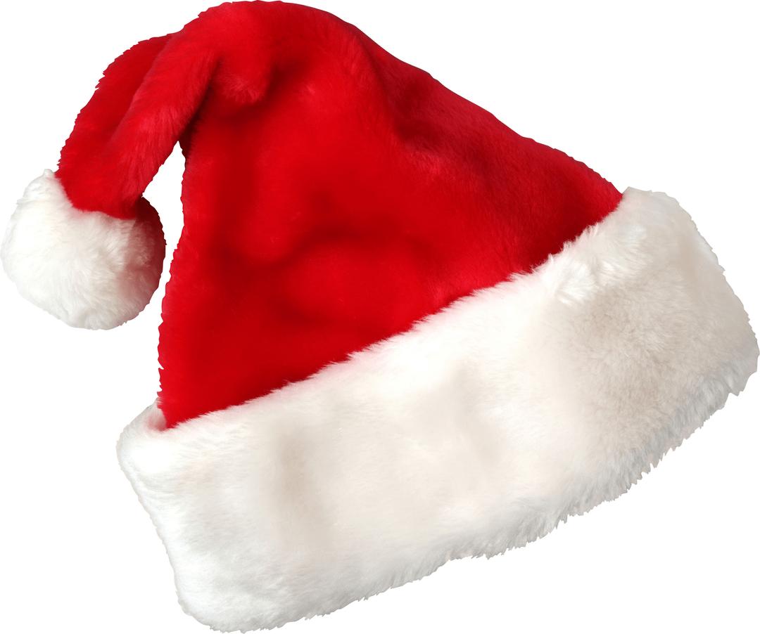 Christmas Santa Claus Hat Red White png transparent