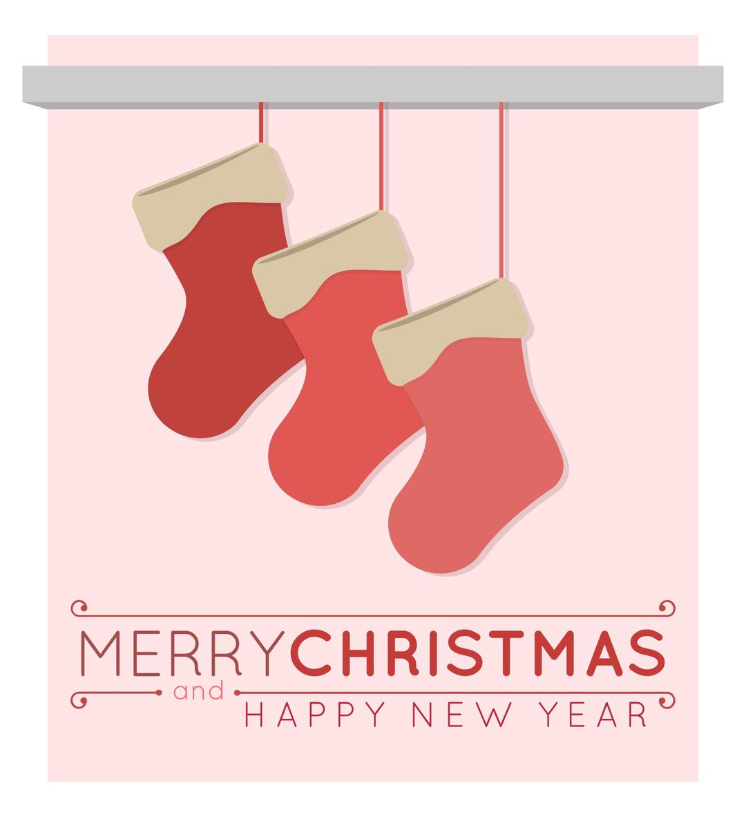 Christmas Stockings Merry Christmas Card png transparent