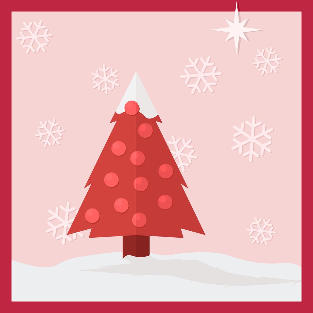 Christmas Tree in the Snow png transparent