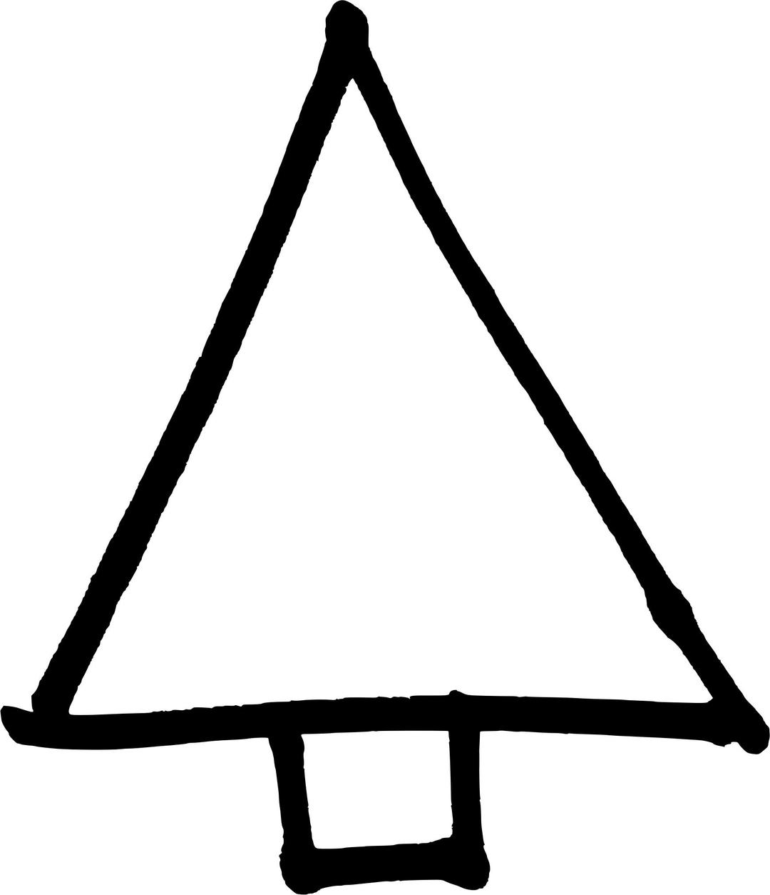 Christmas Tree (Potrace) 1 png transparent