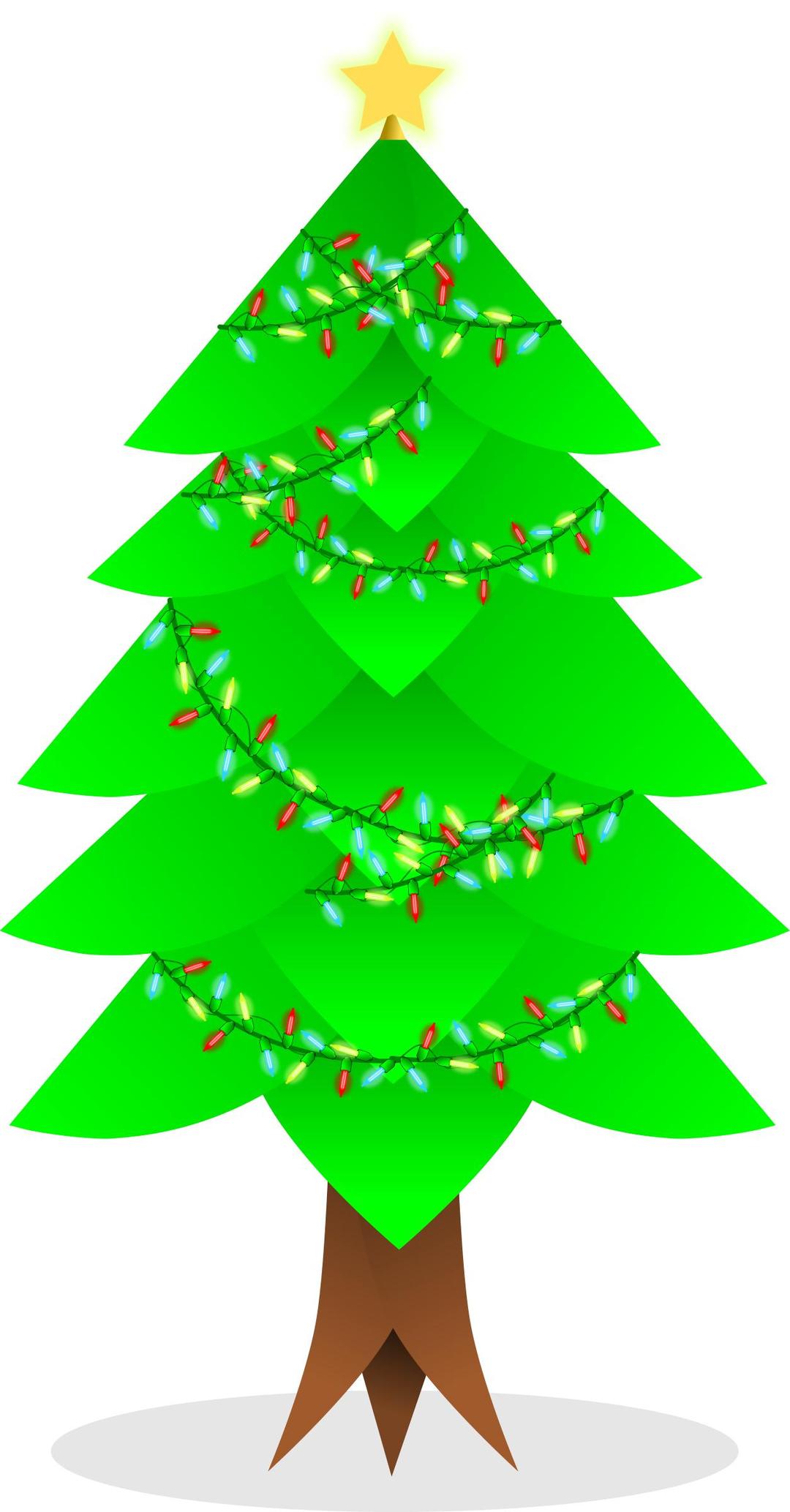 Christmas tree vector png transparent