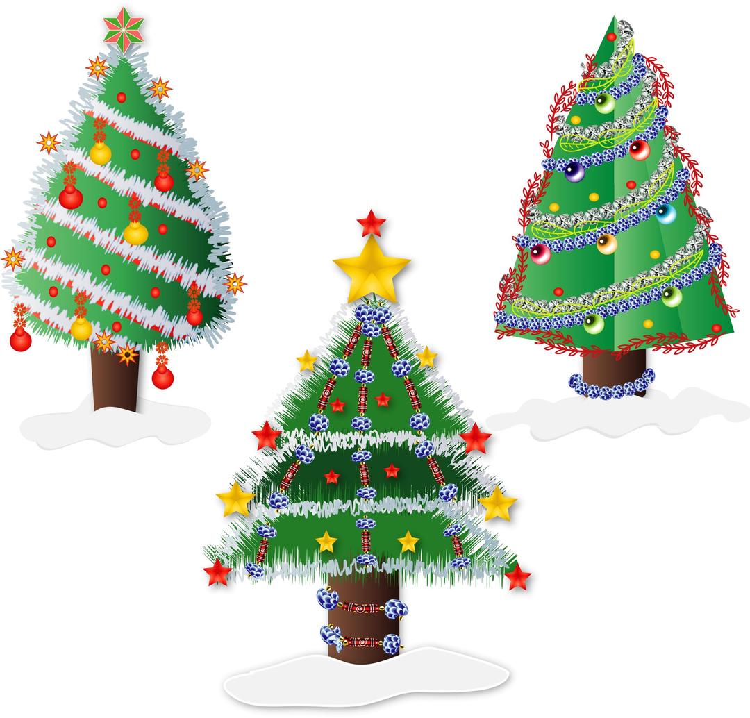 CHRISTMAS TREES png transparent