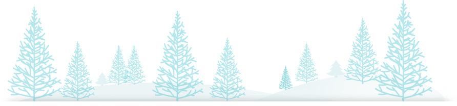 Christmas Trees Footer png transparent
