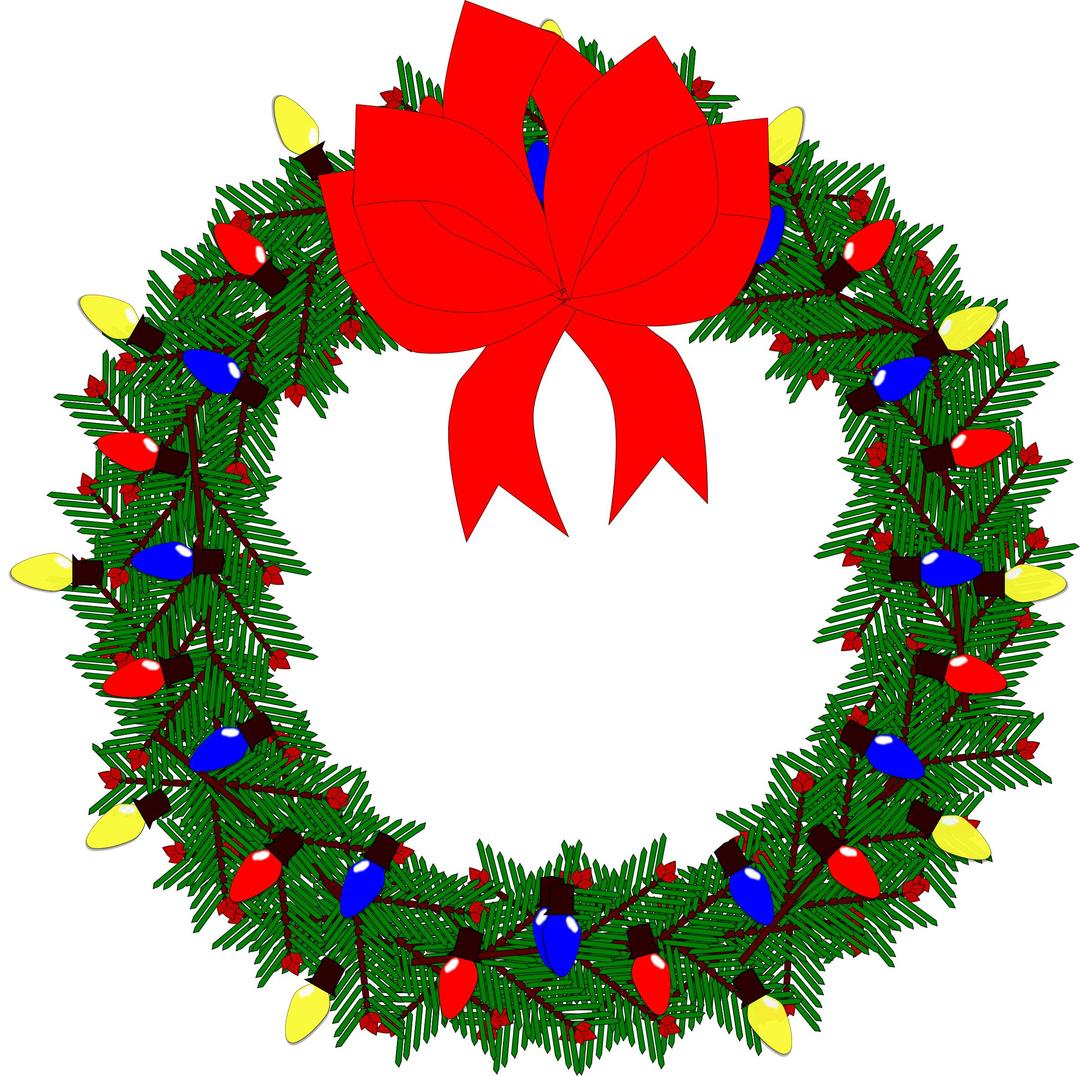Christmas Wreath 2015 png transparent