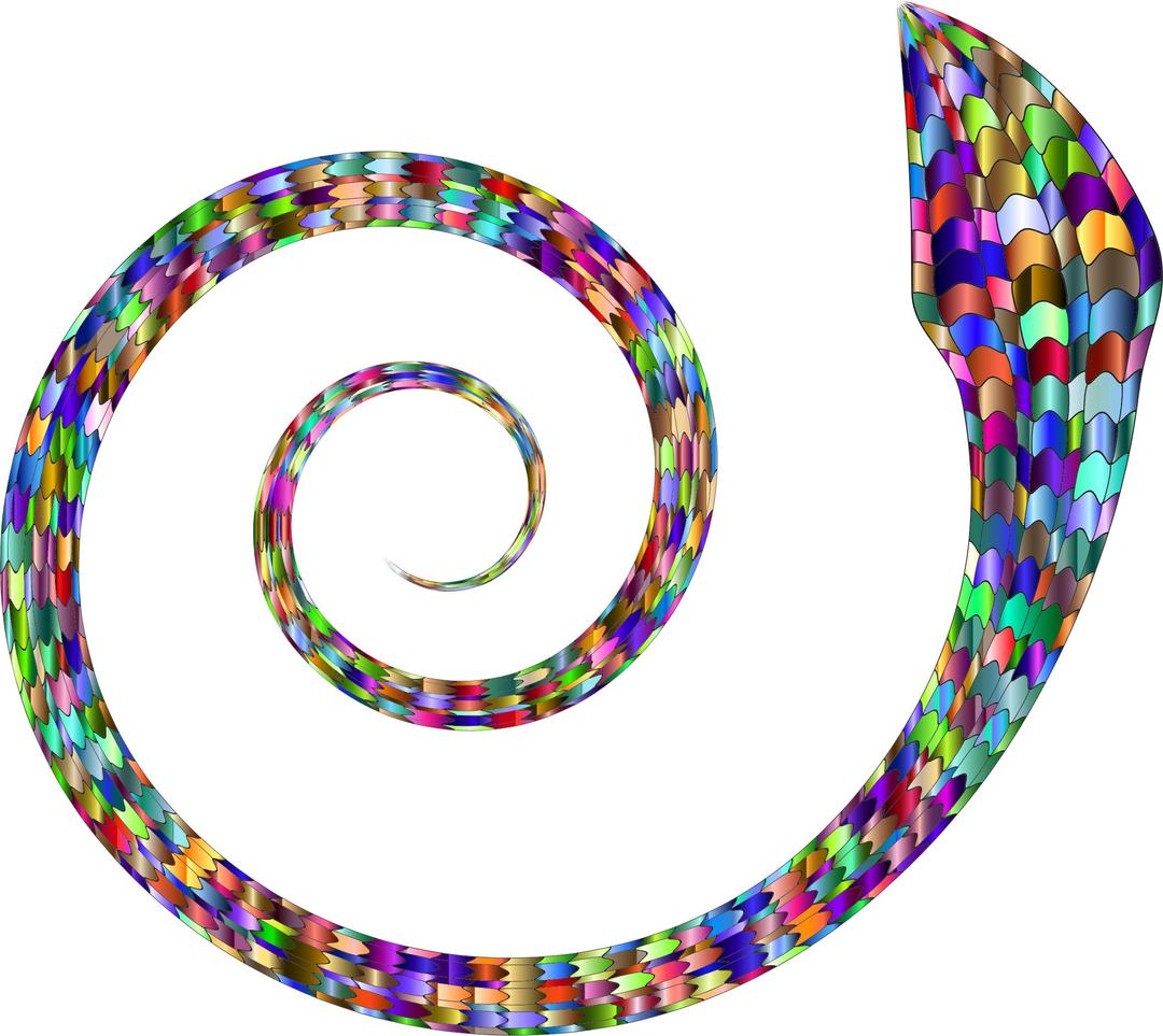 Chromatic Coiled Snake png transparent