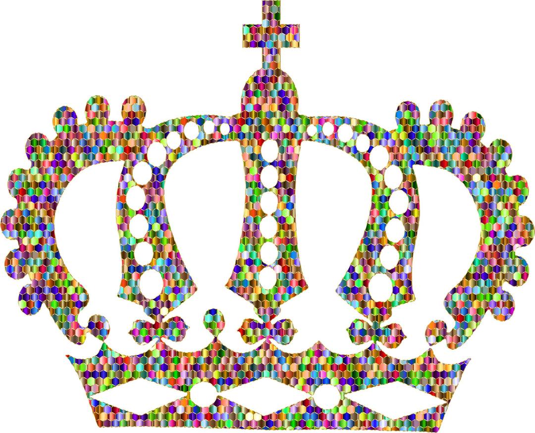 Chromatic Gold Royal Crown png transparent
