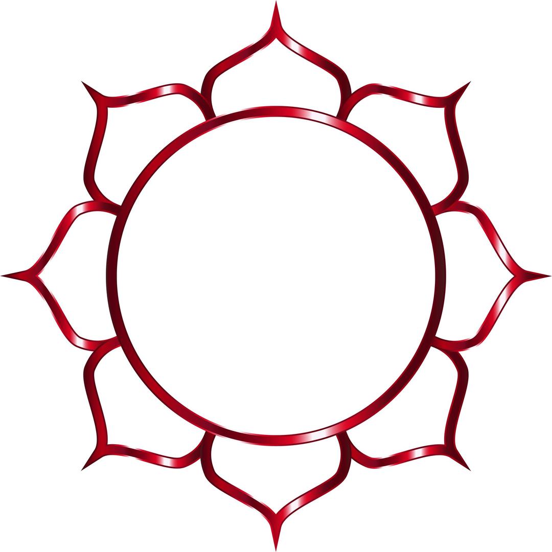 Chromatic Lotus Flower Line Art 4 No Background png transparent