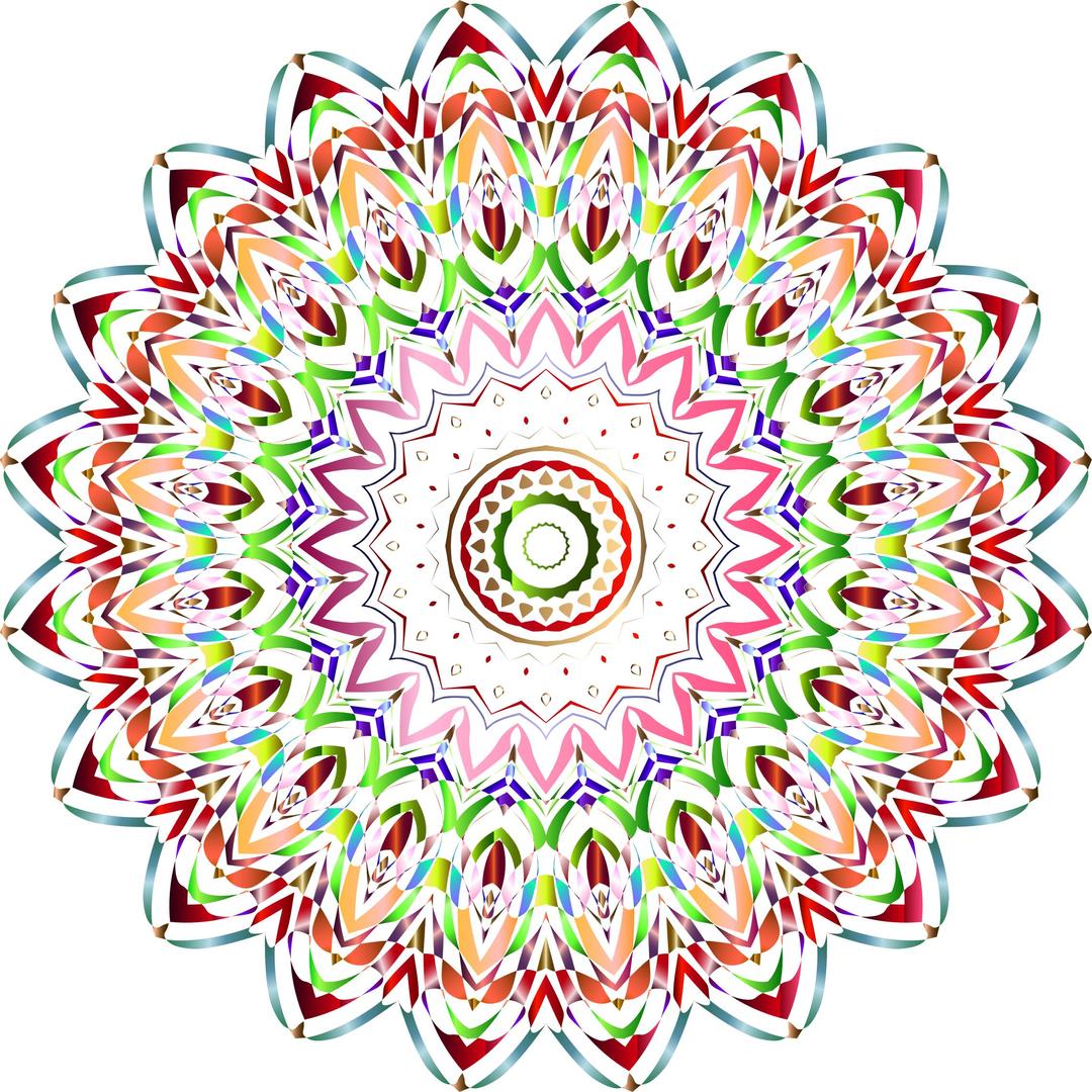 Chromatic Mandala No Background png transparent