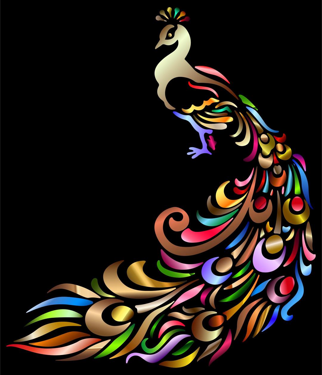 Chromatic Peacock png transparent