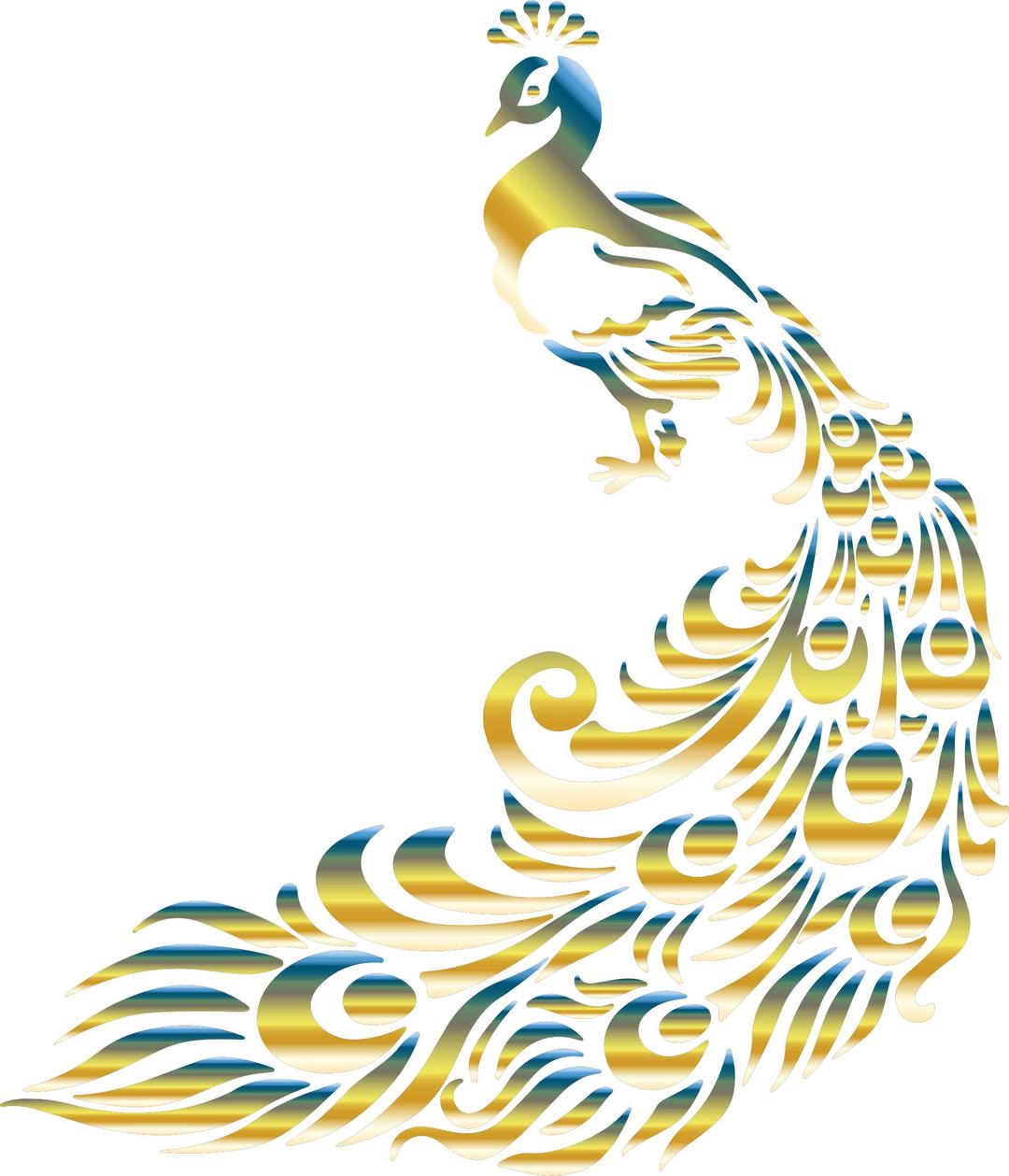 Chromatic Peacock 4 No Background png transparent
