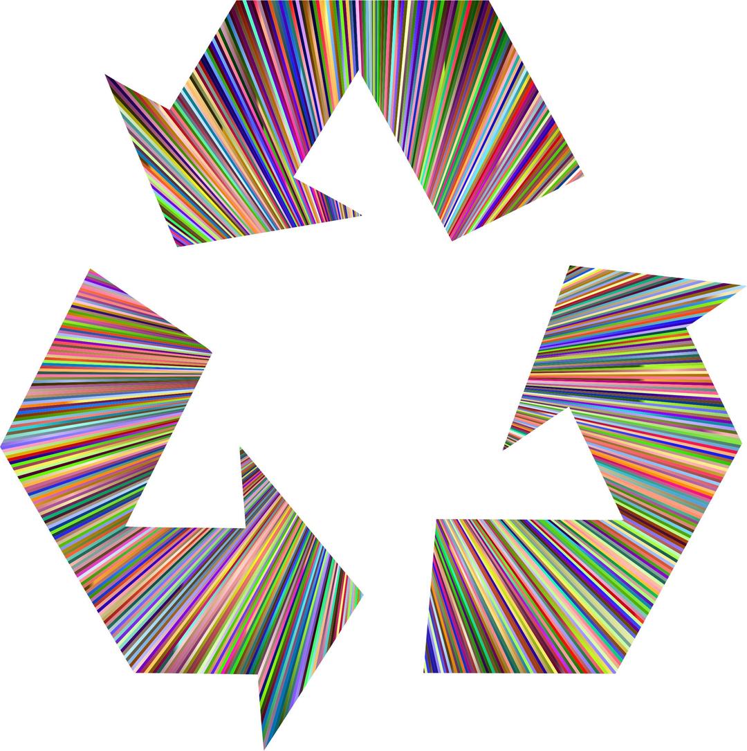 Chromatic Recycling Symbol png transparent