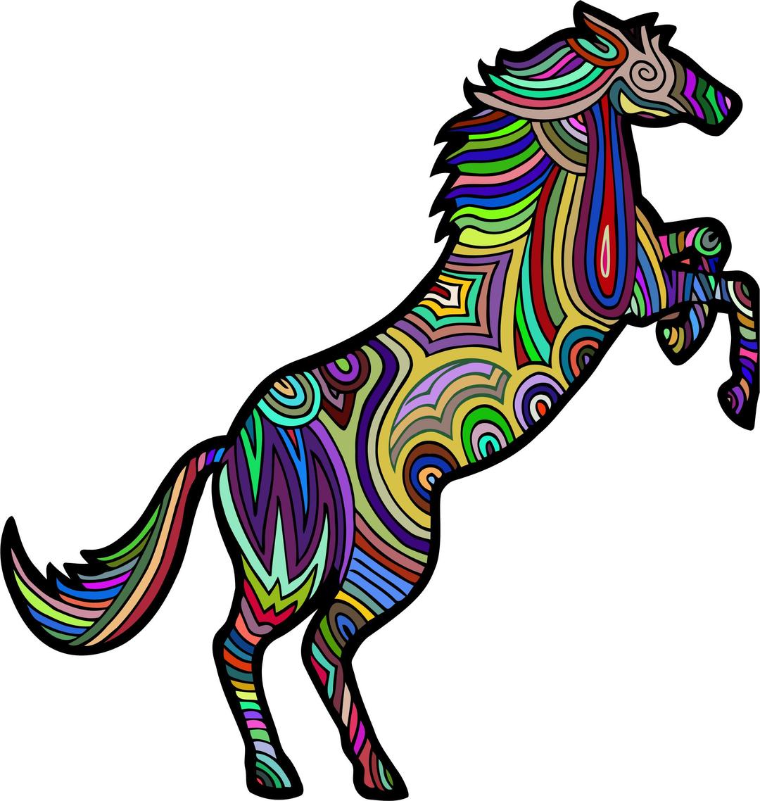 Chromatic Stylized Horse 3 png transparent