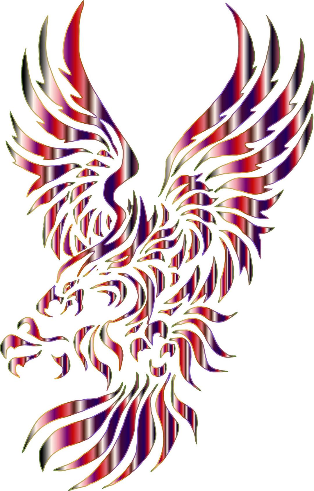 Chromatic Tribal Eagle 2 12 No Background png transparent