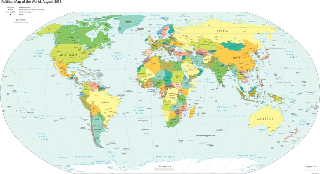 CIA World Fact Book Political World Map png transparent