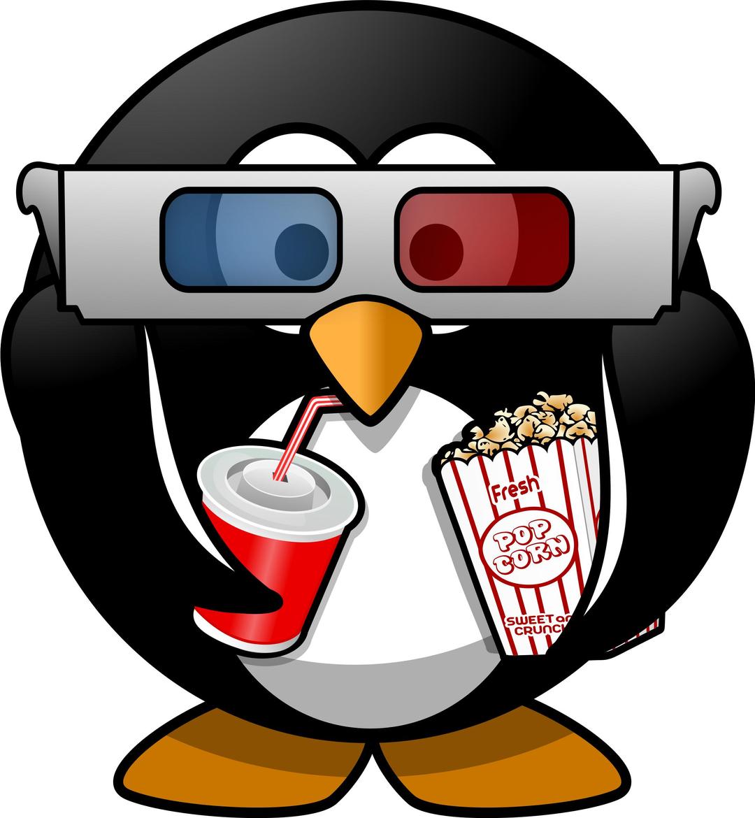 Cinema penguin png transparent