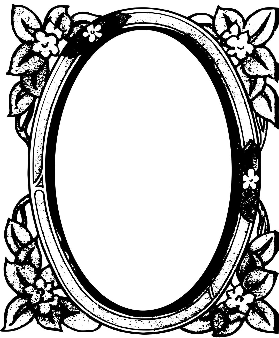 Circle Flower Frame png transparent