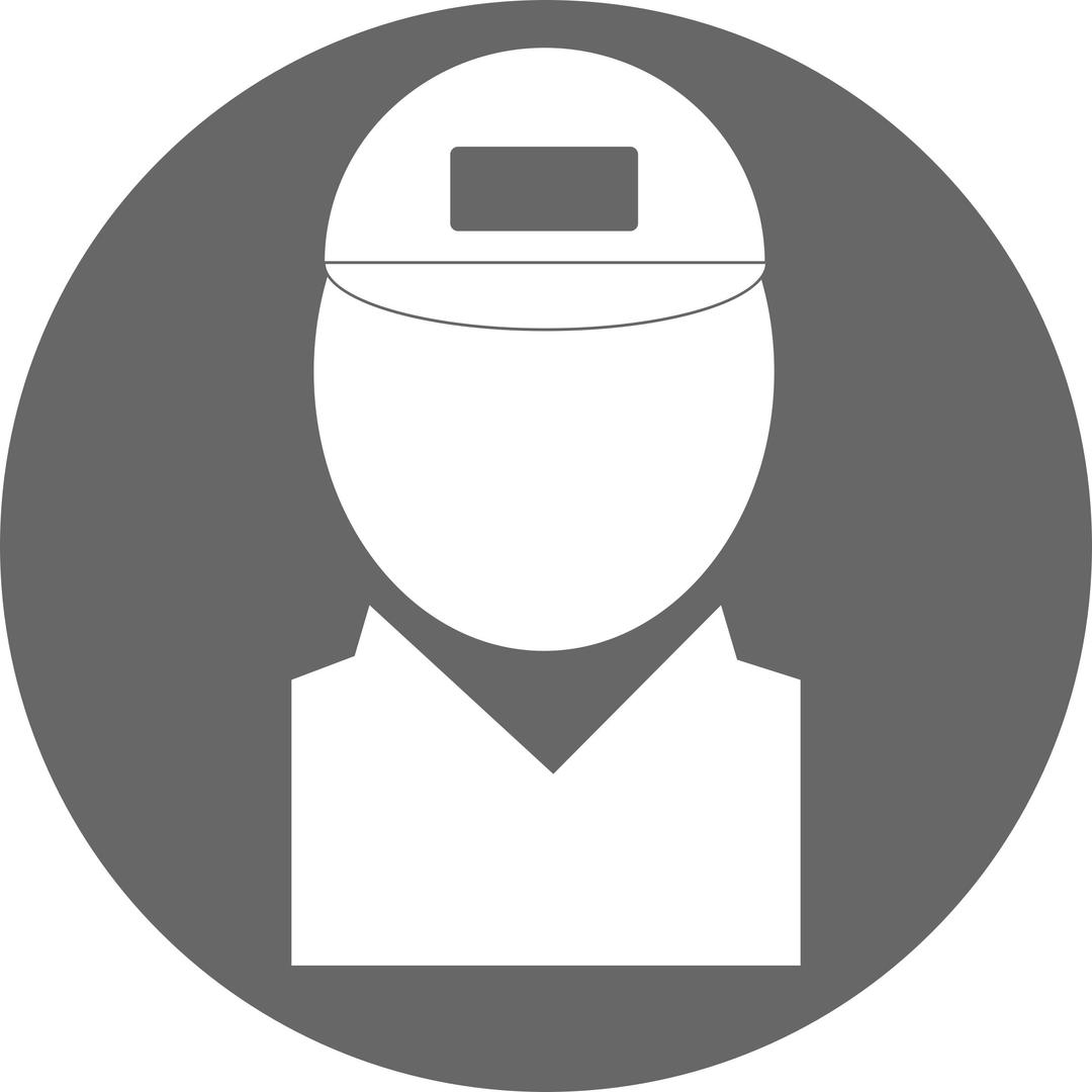 Technician - white on grey png transparent