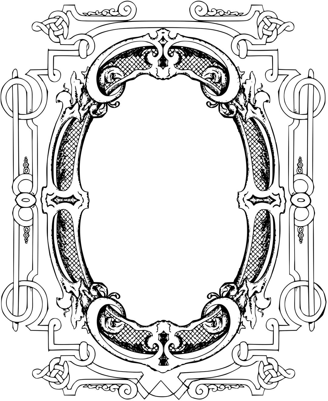 Circle Ornate Frame png transparent