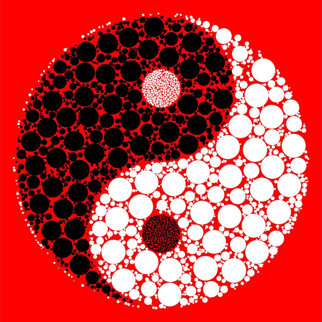 Circles Yin Yang With Background png transparent