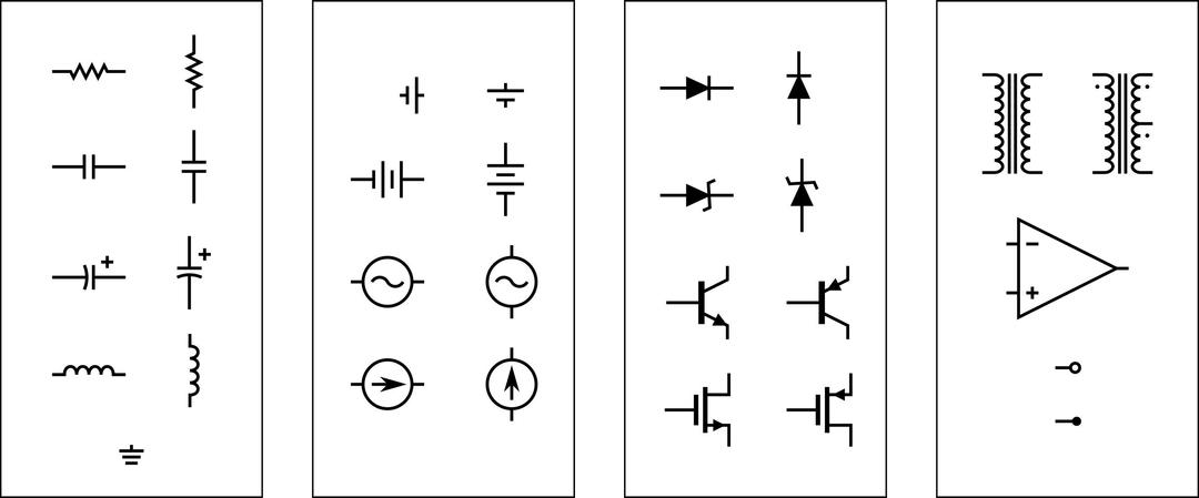 Circuit Symbols I png transparent