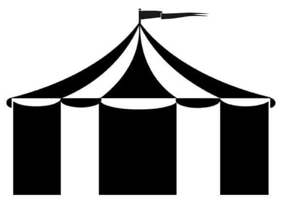 Circus tent png transparent