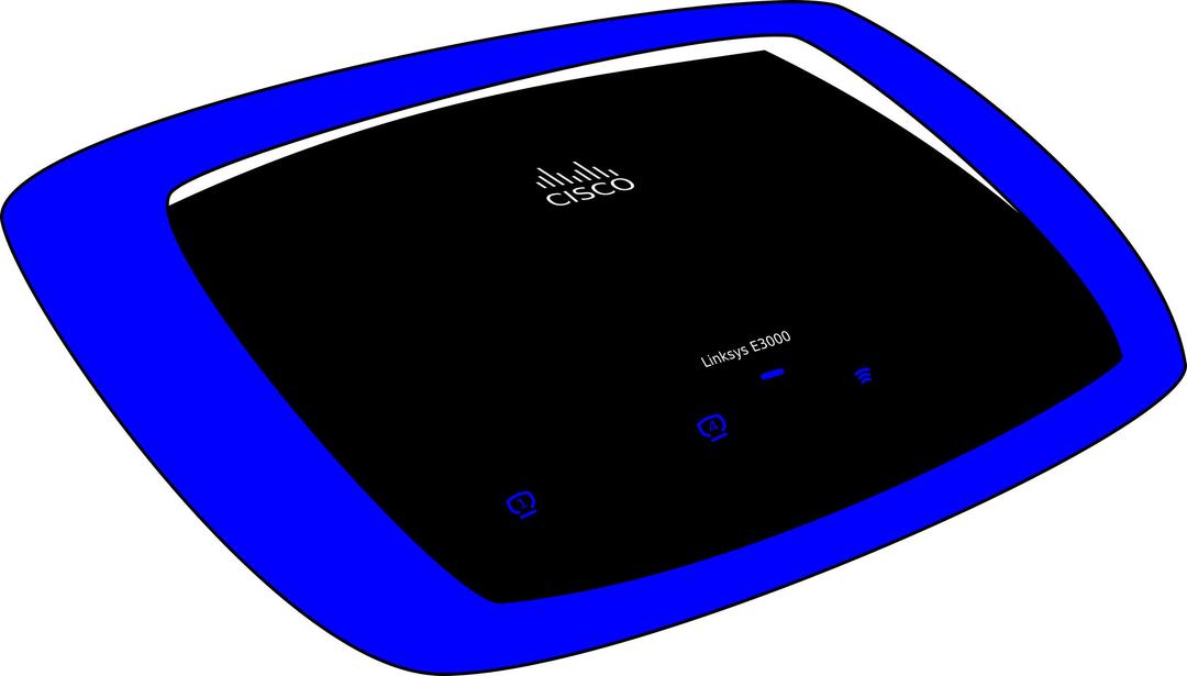 Cisco Linksys E3000 wireless router png transparent