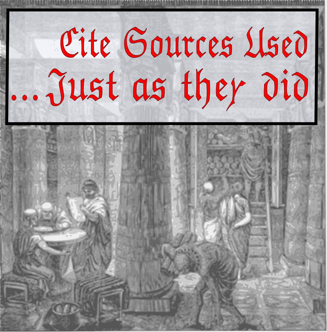 Cite Sources Used ...Just as they did png transparent