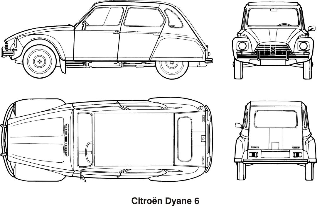 Citroen Dyane 6, year 1967 png transparent