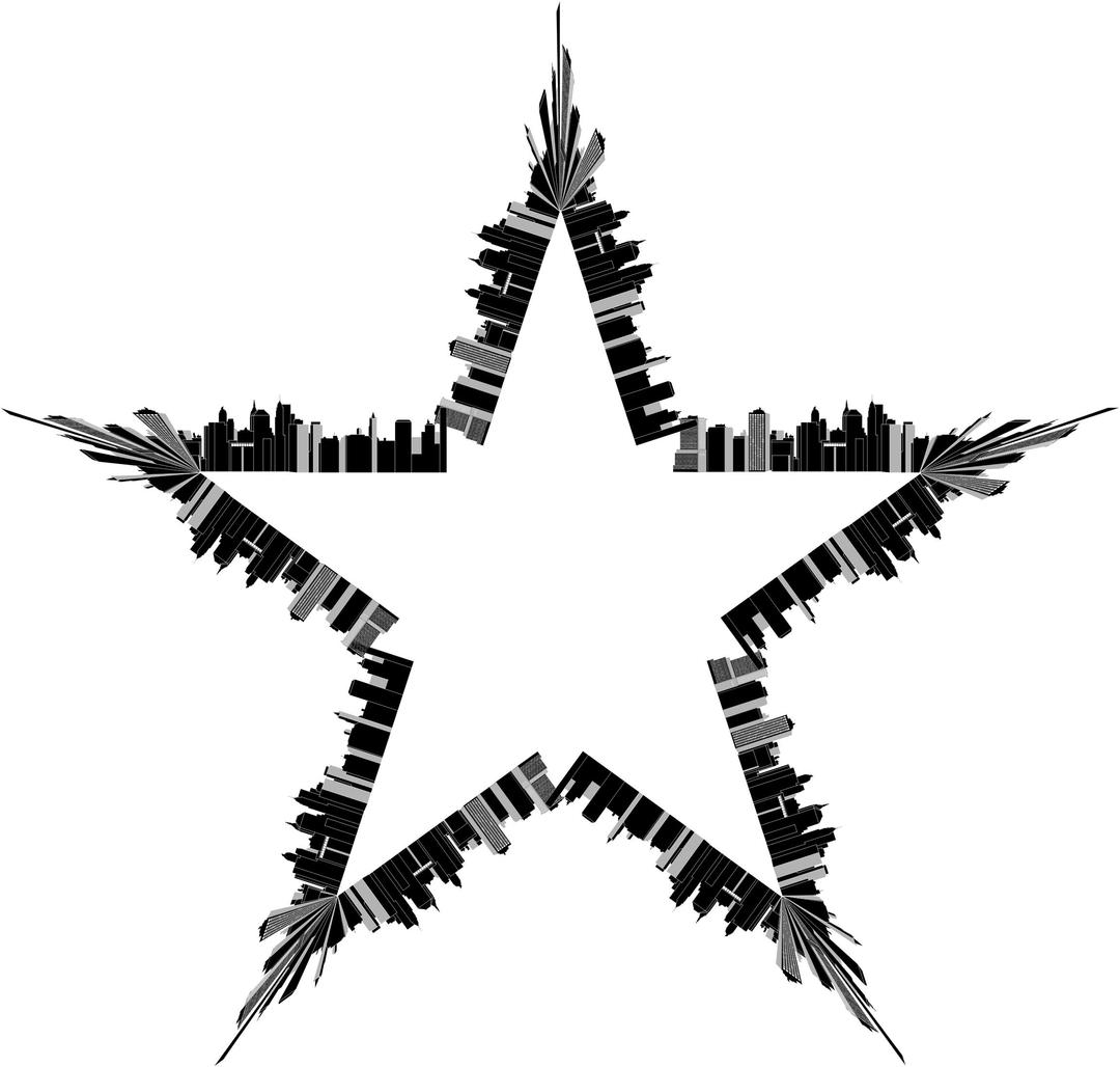 Cityscape Skyline Star png transparent